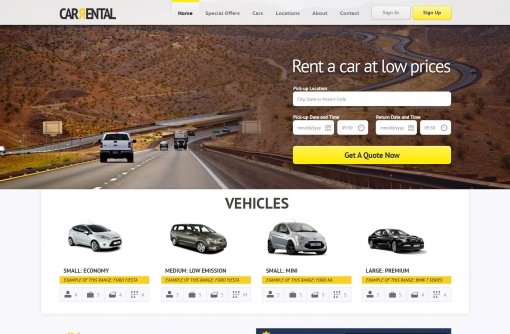 Car rental php script